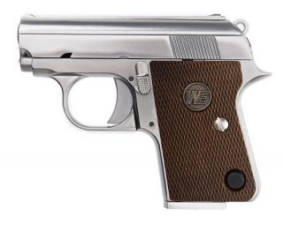 CT25 3.8 GBB Chrome - Silver Full Metal Pistol by We